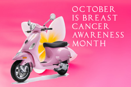 Save a life. Buy a Vespa in October!